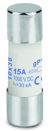 Fusible 10x38 15A 1000VDC gPV, 2 par String si plus de 2 String par MPP - Weidmuller