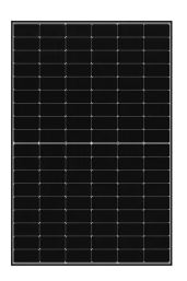 Module Longi LR5 54HIH 405M - 405W - 1722x1134x30mm - cadre noir - MC4