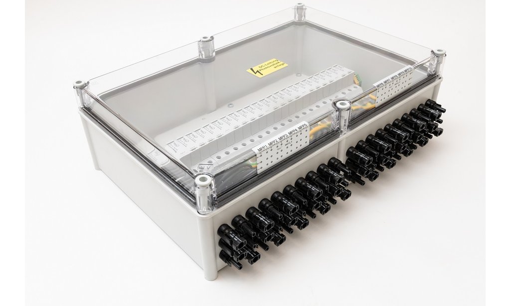 Coffret DC Taru 1100 V, SW MC4 ST, 10 MPPT, 2 entrées / 1 sorties par MPPT, Protection Surtension I et II, Interrupteur-sectionneur